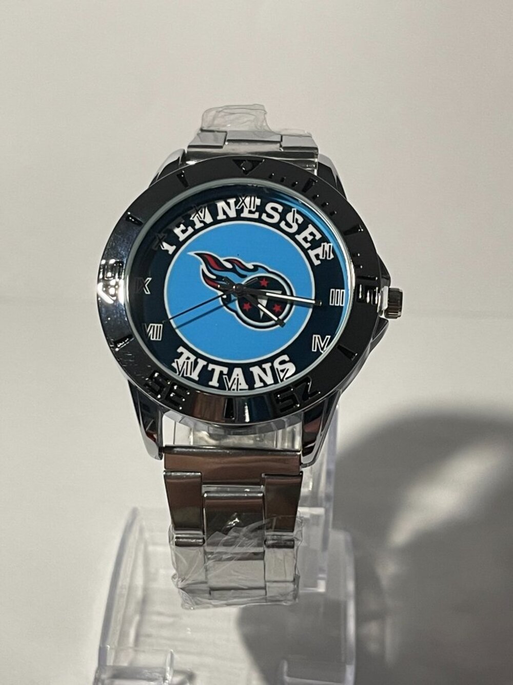 Tennessee Titans NFL Team Logo Men's Stainless-Steel Silver Watch NEW